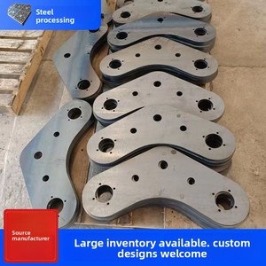 Pièces en acier découpées au laser Q235, pliées, soudées, poinçonnées, estampées, perforées avec précision, <span class=keywords><strong>pour</strong></span> usage industriel intensif - Product Image 2