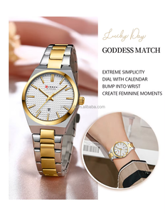 Montre à quartz lumineuse fantaisie Curren 8439L, étanche, élégante, raffinée, décontractée, simple, pour femmes - Product Image 3