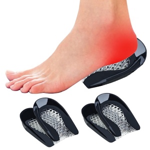 Cuscinetti in Gel di Silicone <span class=keywords><strong>per</strong></span> Tallone, Inserti <span class=keywords><strong>per</strong></span> Scarpe <span class=keywords><strong>per</strong></span> Fascite Plantare, Dolore al Tallone, Speroni Ossei e Dolore all'Achille, Supporto Ammortizzante - Product Image 1