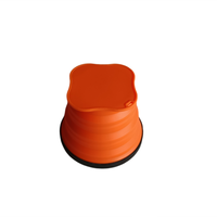 Gobelet en silicone pliable sans BPA, tasse de voyage portable pour les sports de plein air et le camping