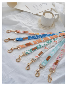 Correa ajustable de algodón suave para perros, estampado de moda clásico de lujo, cómodo, duradero, transpirable, personalizado, encantador para caminar con perros - Product Image 5