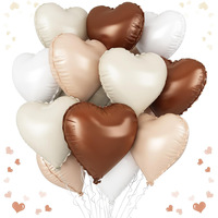 Ballon en aluminium mat en forme de cœur pour déclaration d'amour, accessoires de photographie, décoration de fête d'anniversaire de bébé et de mariage, vente en gros