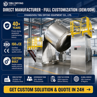 Sécheur rotatif à tambour sous vide industriel, machine de séchage à basse température économe en énergie pour poudres et suspensions alimentaires et chimiques