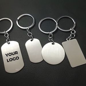 Wholesale <b>Blank</b> Plain Keychain Round Shaped Custom Laser Logo Luxury Souvenir Made Metal <b>Ring</b> for Printing Keychain Accessories - Product Image 1