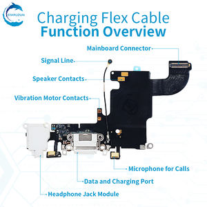 STAROZON Livraison rapide pour <span class=keywords><strong>Iphone</strong></span> 6G 6P <span class=keywords><strong>6S</strong></span> 6SP Câbles flexibles de téléphone portable Ports de charge de remplacement pour pièces de rechange de téléphone intelligent - Product Image 4