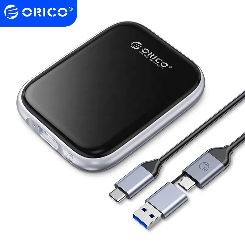 ORICO SSD portabel 1000MB/dtk, Solid State Drive eksternal 2TB 1TB 512GB USB 3.2 Gen2 10Gbps Tipe C PSSD untuk Laptop MINI PSSD