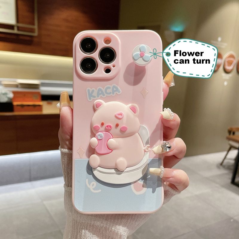 Cerdo-Flor puede girar