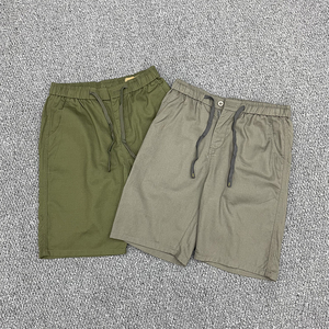 Pantaloncini <span class=keywords><strong>Bermuda</strong></span> da <span class=keywords><strong>uomo</strong></span> alla moda Casual elasticizzati in tessuto di cotone traspirante al ginocchio con motivo solido - Product Image 2