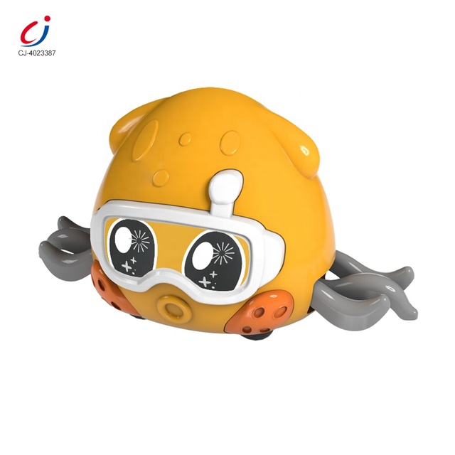 Chengji Popular Pull Back Toys Cartoon Interesting Interactive Early Education Plastic Octopus Sea Walking Animal Toys