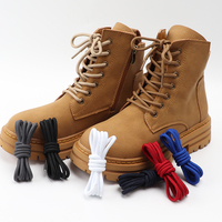 Bottes Martin lacets ronds lacets noirs classiques de haute qualité baskets décontractées d'extérieur lacets de chaussures en Polyester d'alpinisme