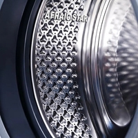 AFRAIC STAR Front-Loading Fully Automatic Stainless Steel Electric All-In-One Washer/Dryer 8kg Capacity Energy Efficient