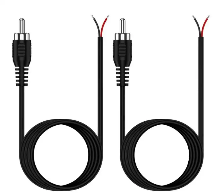 2M Cinch-Stecker buchsen adapter an blankem Kabel Audio-Video-Cinch-Kabel mit offenem Ende zur Reparatur von CABLE TOLINK