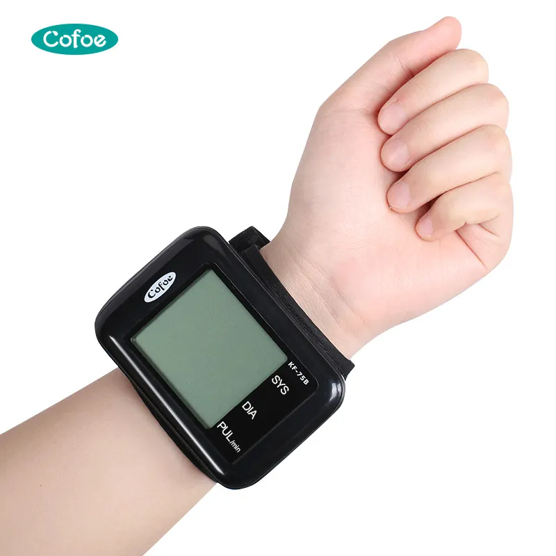 Professional electronic cuff wrist bp blood pressure monitor Voice Broadcast Tensiometer wrist Digital Sphygmomanometer