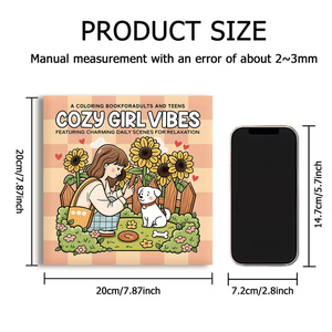 Libro de Colorear Cozy Girl Vibes para Adultos y Adolescentes, 24 Páginas con Escenas Diarias Encantadoras para Relajación, Arte en Papel Antiestrés, Regalo - Product Image 5