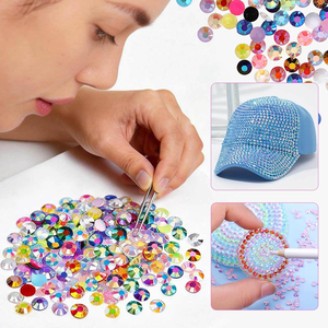 Kit de Resina de Color AB para Manualidades con Pegamento y Pinzas, Accesorios de Cristal Arcoíris de <span class=keywords><strong>3</strong></span>-6 mm, Suministros para Decoración de Uñas y Teléfonos - Product Image 5