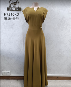 Abiti Lunghi da Donna Eleganti Formali da Sera con Scollo a V, Senza Maniche, Spacco Alto e Orlo Ampio, Collezione Autunno 2026 - Direttamente dal Produttore - Product Image 6