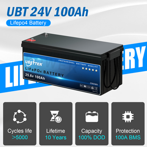 Аккумуляторная батарея Stock Spot 25.6V 50/100/200Ah LiFePO4 IP67 для морских троллинговых моторов, глубокого разряда, перезаряжаемая, с BMS, для солнечных систем - Product Image 1