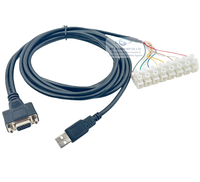 USB personalizado compatible de fábrica a RS232 DB9 9pin + PA10Pin Cable DE DATOS Conectores D-Sub