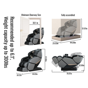 Shiatsu-AI-Massagesessel Ganzkörper 8D Zero Gravity Luxus für Zuhause mit Fuß<span class=keywords><strong>massage</strong></span> - Product Image 5