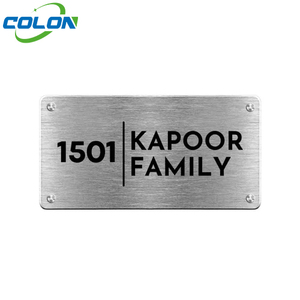 Plaques signalétiques métalliques multicolores personnalisées avec texte gravé <span class=keywords><strong>pour</strong></span> récompenses, équipements et étiquetage électrique - Product Image 2