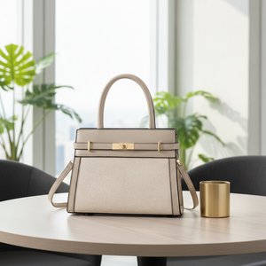 Bolso de Moda Ssj Geométrico Brillante de Cuero PU de 2-2.9l, Impermeable, con Cierre de Cremallera, Correa de Hombro Cruzada para Mujer, <span class=keywords><strong>Detalle</strong></span> Platino - Product Image 2
