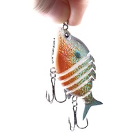 Leurre de pêche multi-articulé coloré et segmenté avec hameçons, appât dur en ABS pour le marlin et la pêche sportive