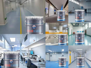 Revestimiento de suelo autonivelante de epoxi sin solventes para papel de carretera de coche de barco y pintura de goma Aplicación de pulverización a base de poliuretano al agua