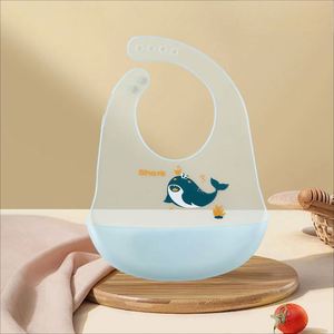 Baberos de Bebé de Alta Calidad al por Mayor, Impermeables, con Herramientas de Cubiertos, Baberos para Niños Pequeños con Soporte de Cartón Libre de BPA, Baberos de Silicona Reutilizables - Product Image 4