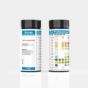 Papier de test de réactif d'analyse d'urine URS-12MA 12 paramètres bandelettes de test d'urine 100 bandelettes pour ph protéine sanguine glucose nitrite ect