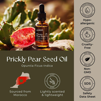 Huile de graines de cactus 100% naturelle et biologique avec acide hyaluronique pour éclaircir les cheveux, la peau, le visage et les ongles, 30 ml, pour tous types de peau