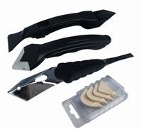 Kit de nettoyage et de finition pour joints d'étanchéité en silicone, 3 pièces