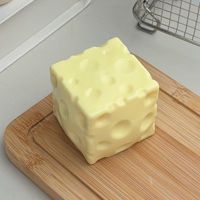 Jouet anti-stress ultra-détente à ressort lent, simulation de fromage, 7 cm, best-seller transfrontalier