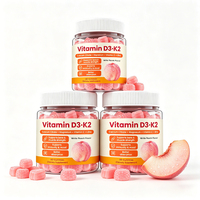 Gummies à la vitamine D3 et K2, formule personnalisée, marque privée, fabricant de gummies OEM