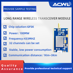 AC500IL <span class=keywords><strong>Module</strong></span> de Communication série sans fil Acquisition PLC Modulation GFSK 485/232/TTL Transmission de données à distance - Product Image 2