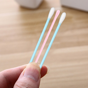 Cotton Swabs Double-Ended Colored Black Blue <b>Pink</b> For Ear Cleaning Household Cosmetic Use - Product Image 4