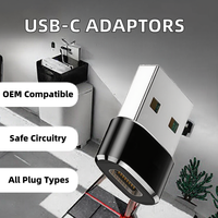 Diskon besar baru USB-C Pria Wanita konverter jenis kelamin adaptor murah konektor USBC untuk laptop catu daya dengan output DC/AC