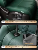 Housses de Siège Sur Mesure pour Voitures 5 Places en Cuir de Qualité Supérieure pour Land Rover Range Rover Evoque