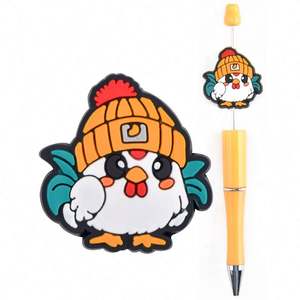 Abalorios de Silicona del <span class=keywords><strong>Grinch</strong></span> Navideño, Tendencia 2025, Venta Caliente, Color Personalizado, Cuentas de PVC Suave, Venta al Por Mayor - Product Image 3