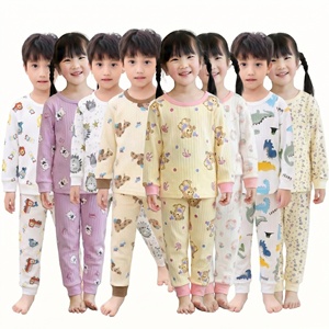 Sous-vêtements coton costume automne nouveaux garçons vêtements bébé chaud pyjamas filles maison porter des vêtements pour enfants - Product Image 1