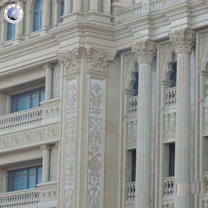 Piedra Natural decorativa para exteriores tallada a mano <span class=keywords><strong>estilo</strong></span> europeo moderno edificio <span class=keywords><strong>de</strong></span> jardín Pilar griego mármol columna Romana - Product Image 5
