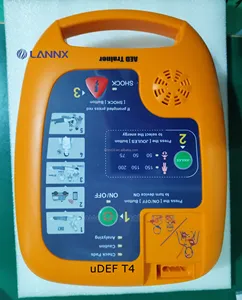 LANNX uDEF T4 Máquina de Entrenamiento de Desfibrilador de Emergencia AED Portátil Personalizable Hospital Desfibrilador de Primeros Auxilios AED Trainer