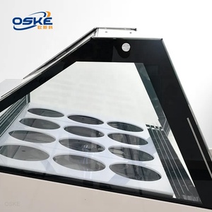 Hiệu Suất Cao Ice Cream Tủ Đông Gelato Showcase Tủ Ice Cream Ngực Tủ Đông Hiển Thị Tủ Đông Với Cửa Kính Trượt - Product Image 3