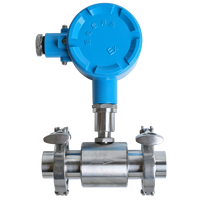 Débitmètre à turbine liquide numérique OEM en acier inoxydable haute précision pour eau, diesel et huile, capteur de débit, transmetteur de débit 4-20mA Impulsion