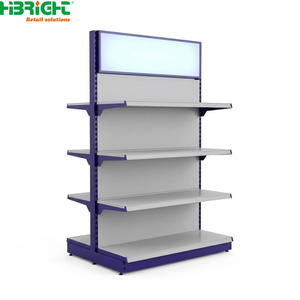 Scaffalatura Bifacciale Stile Europeo OEM/ODM con Illuminazione LED Superiore, Fattore di Sicurezza 1.5x per Cartolerie e Negozi d'Ufficio - Product Image 1