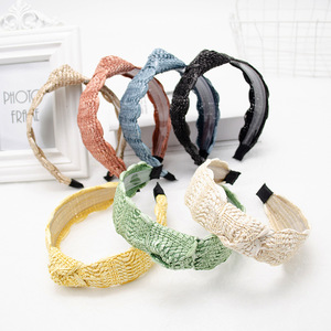 <b>Braided</b> Fabric Headband Summer Casual Women's Hair <b>Accessory</b> Yiwu Made - Product Image 1
