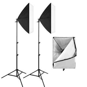 Precio de fábrica Venta caliente 50x70CM Softbox E27 Enchufe único 2M Soporte <span class=keywords><strong>5500K</strong></span> Bombillas Kit de luz de fotografía - Product Image 6