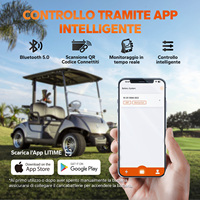 Stok Us 48 Volt 30ah Lifepo4 Golf Cart baterai Lithium baterai untuk GC2 penyimpanan 48 v Lithium Golf Cart Kit baterai