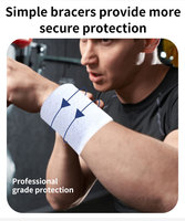 Ensemble de serviettes de sport respirantes personnalisables avec logo, bandeaux absorbants pour le poignet en coton éponge pour le tennis