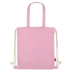 2024 Custom Sport Tote Drawstring Bag Plain Cotton Canvas <b>Mini</b> School <b>Backpack</b> Logo Travelling Drawstring Bag Letter Pattern - Product Image 5