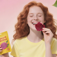 Premium Gedroogde Drakenvrucht 500g |   100% natuurlijke rode pitaya chips, zonder toegevoegde suiker, gezonde veganistische snack voor kinderen & volwassenen